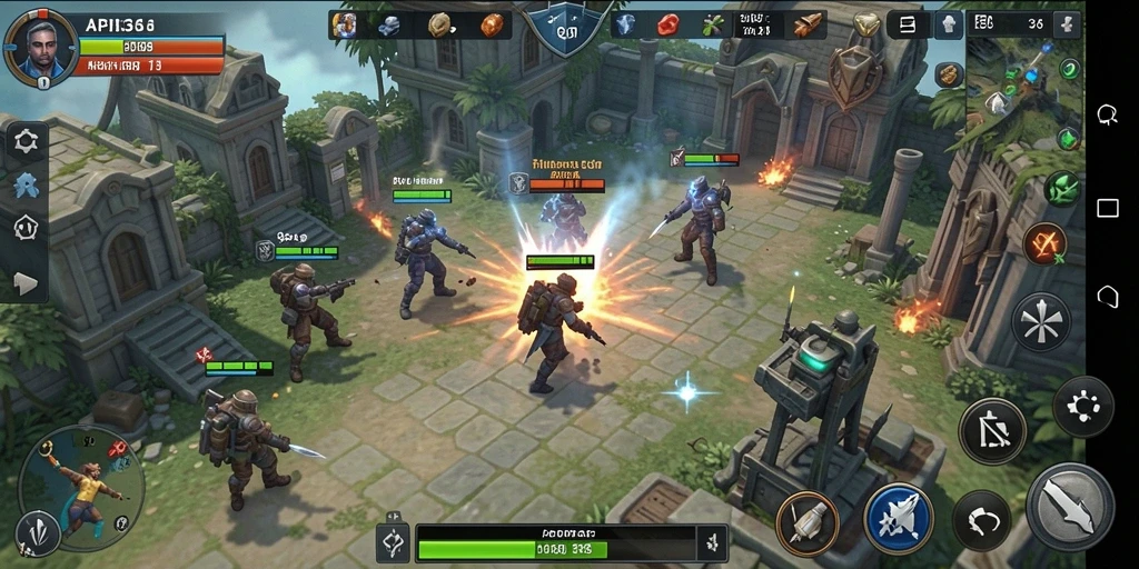 Screenshot API36 menampilkan aksi strategis yang menegangkan.