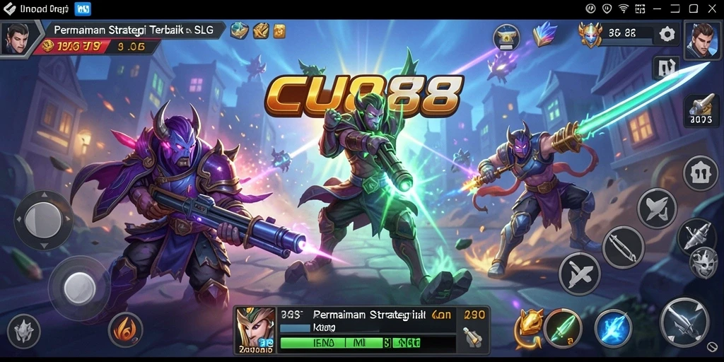 Tangkapan layar menunjukkan aksi seru dalam gameplay SLG.