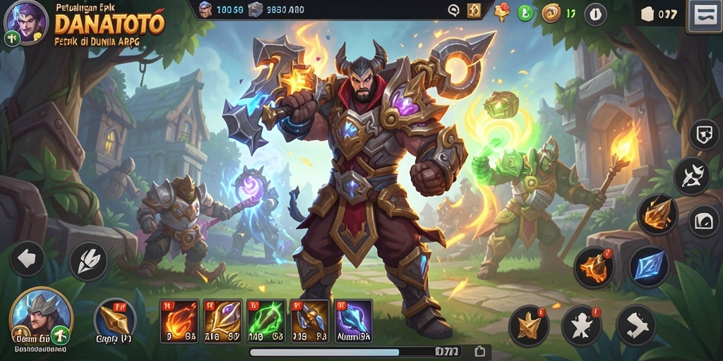 Tampilan menarik dari gameplay epik DANATOTO di dunia ARPG.