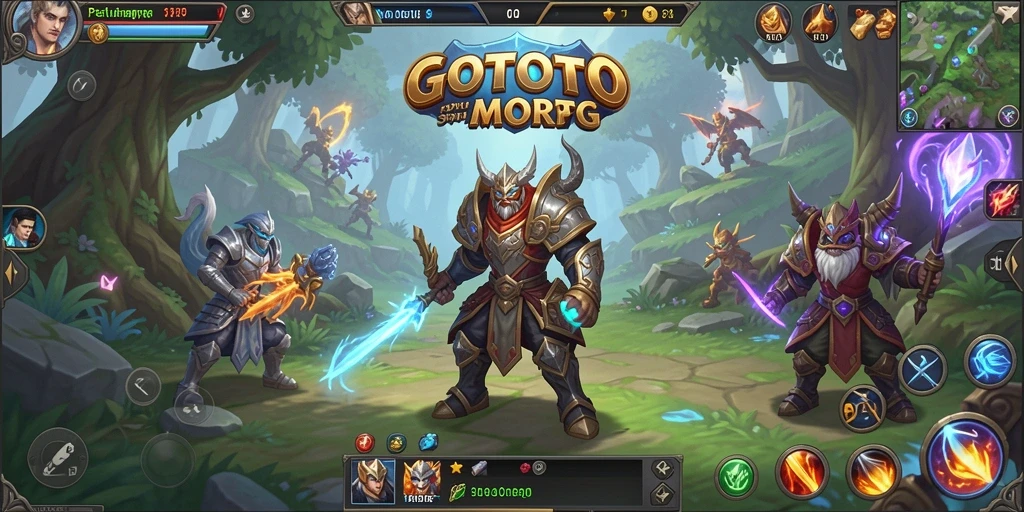 Screenshot menunjukkan gameplay seru dan interaksi antar pemain dalam GOTOTO.