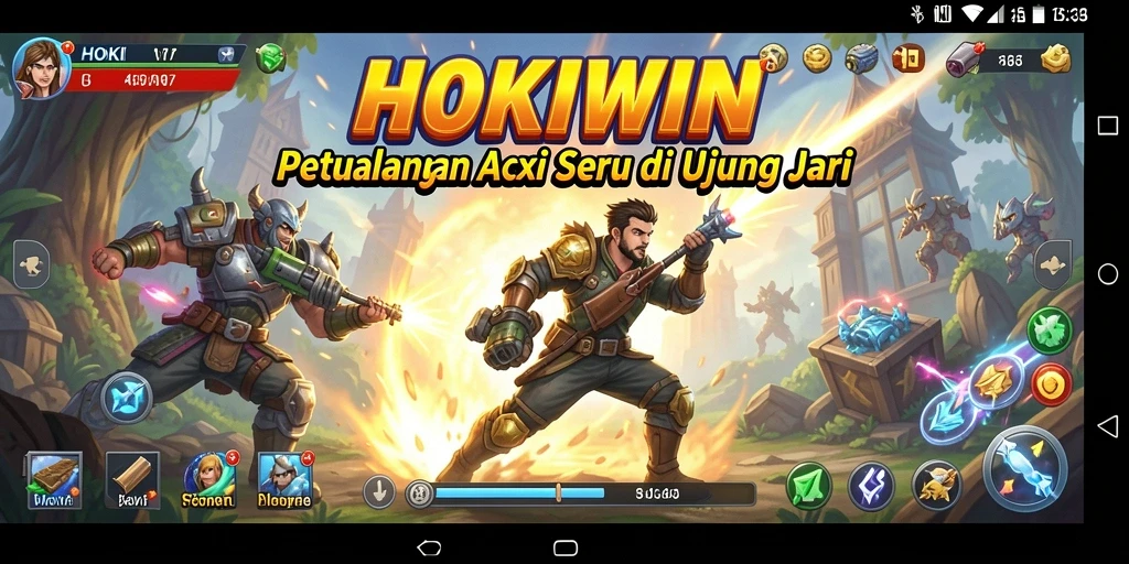 Tampilan gameplay HOKIWIN yang seru dan mendebarkan.