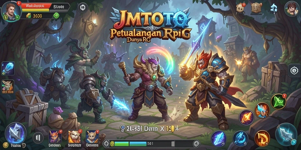 Gameplay JMTOTO dengan pertarungan dan eksplorasi yang menakjubkan.
