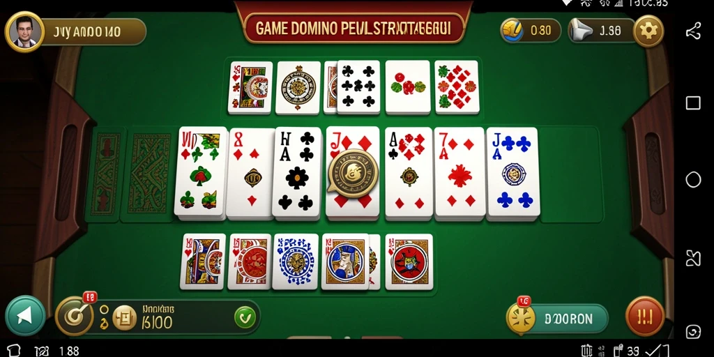 Tampilan menarik gameplay Domino di JV88.
