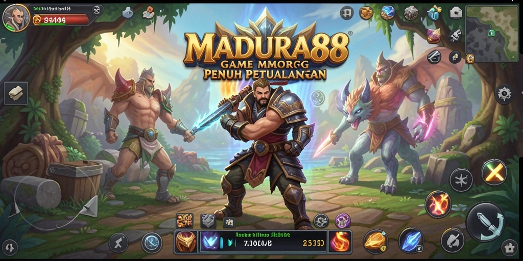 Tampilan permainan <strong>MADURA88</strong> dengan aksi seru di dunia MMORPG.