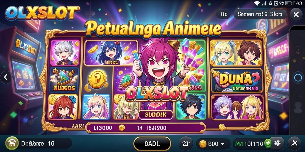 Tampilan gameplay menarik dalam OLXSLOT dengan karakter anime yang memukau.