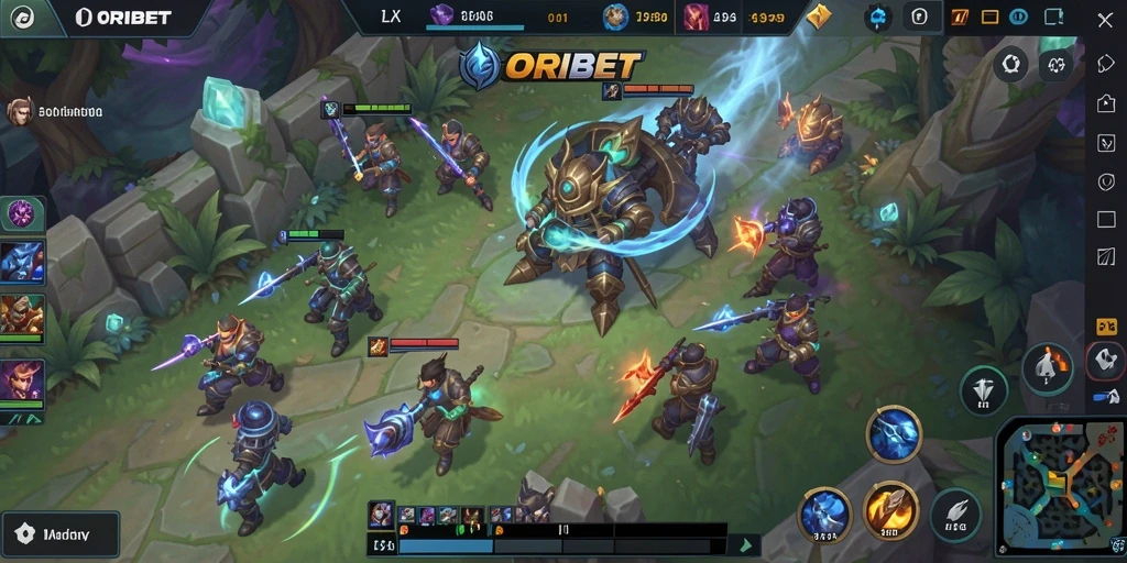 Gameplay seru ORIBET dengan aksi MOBA intens.
