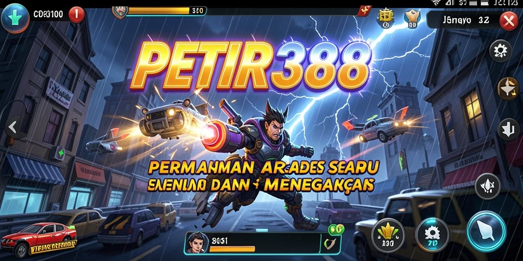 Tampilan gameplay seru dan menghibur dari PETIR388.