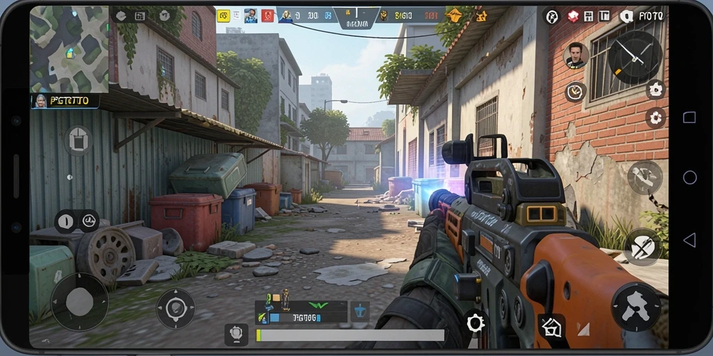Screenshot gameplay PGTOTO menampilkan aksi tembak-menembak yang mendebarkan.