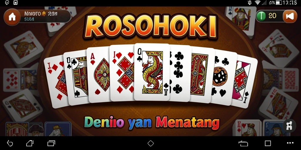Tampilan menarik dari gameplay domino di ROSOHOKI.