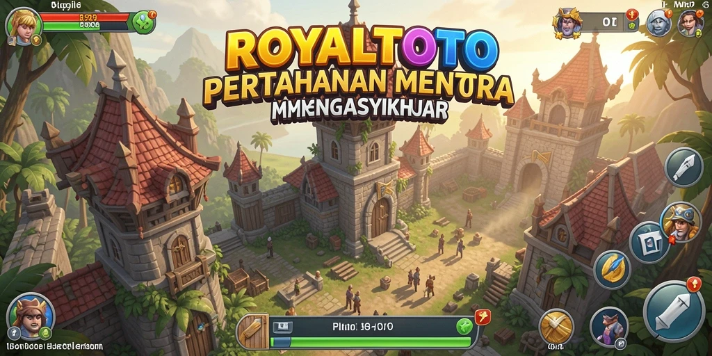 Tampilan permainan ROYALTOTO menampilkan aksi menara pertahanan yang seru dan mendebarkan.