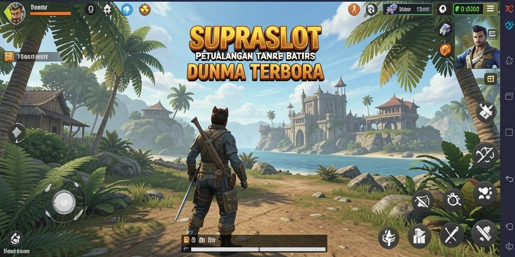 Tampilan gameplay <strong>SUPRASLOT</strong> yang menakjubkan dalam dunia terbuka.