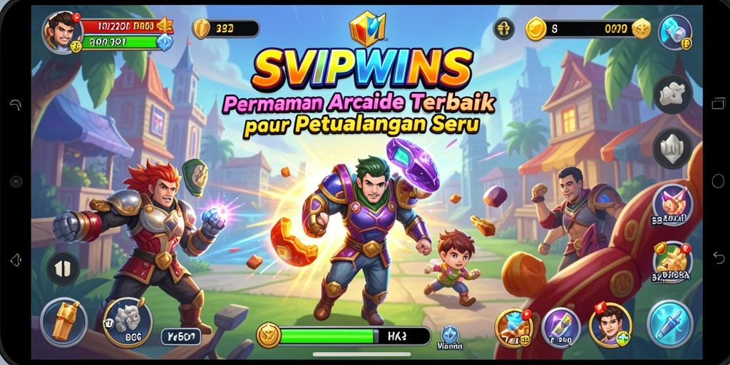 Tangkapan layar SVIPWINS menampilkan aksi gameplay seru di dunia arcade.
