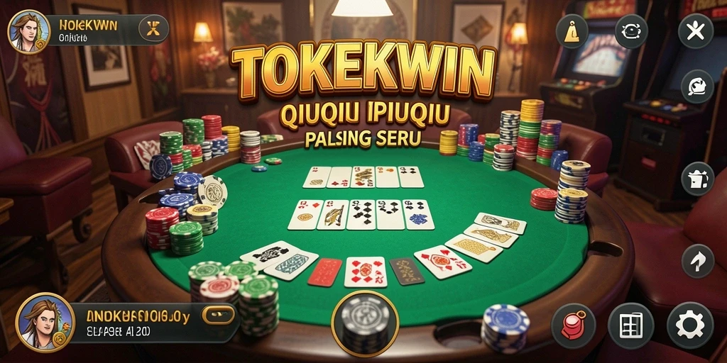 Tampilan gameplay seru dalam TOKEKWIN QiuQiu.