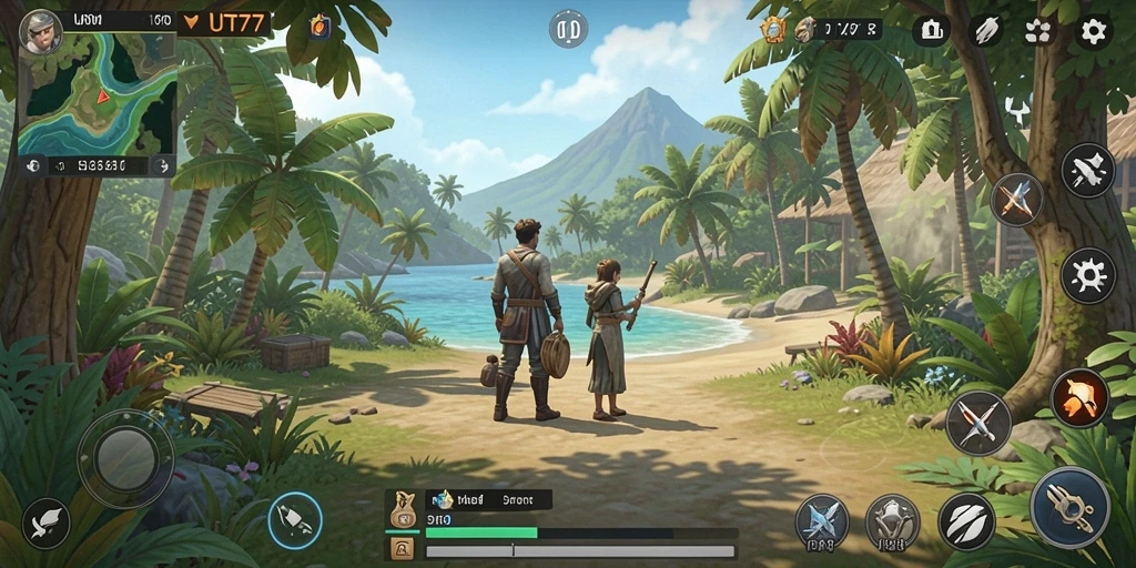 Tampilan gameplay UT77 yang menarik dan menghibur.