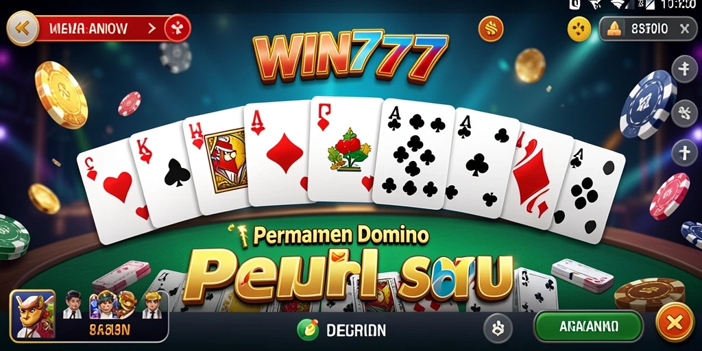 Tangkapan layar gameplay Domino yang seru dan menarik dari WIN777.